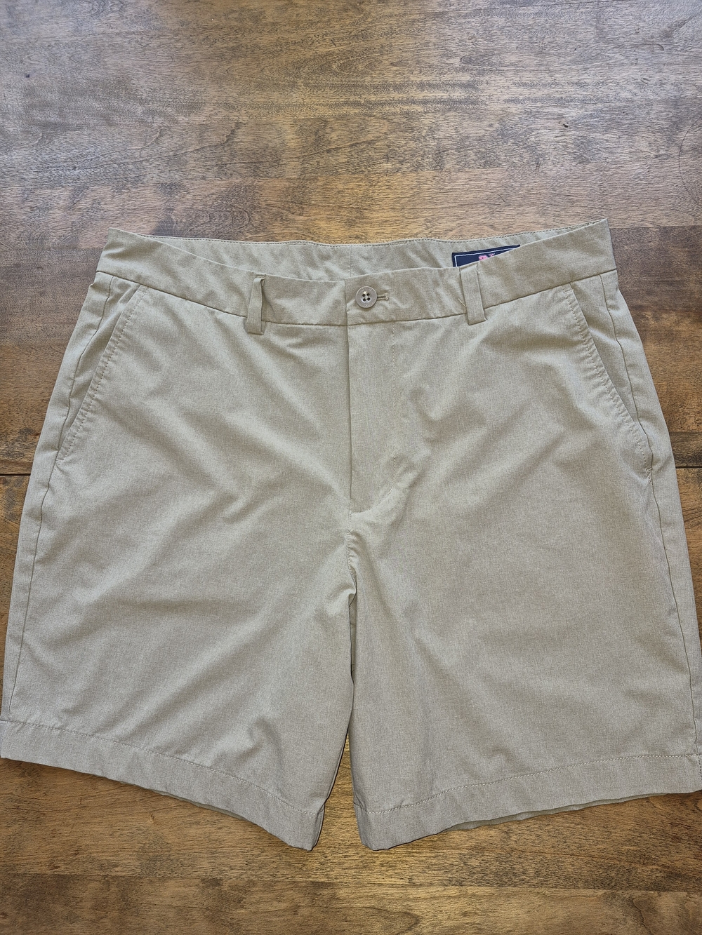 Vineyard Vines Performance Breaker Shorts Golf Chino Mens 33 Khaki Brown Casual